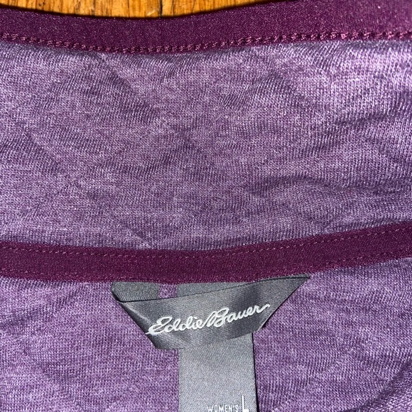 Eddie Bauer Quilted Mockneck Sweatshirt - Picture 3 of 3